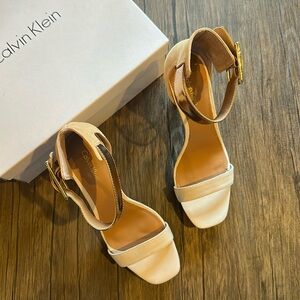 CALVIN KLEIN WOMEN'S ANKLE STRAP SANDALS